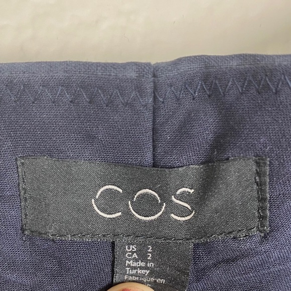 COS high waisted flare wide leg cropped dress pants sz 2 - Picture 9 of 10